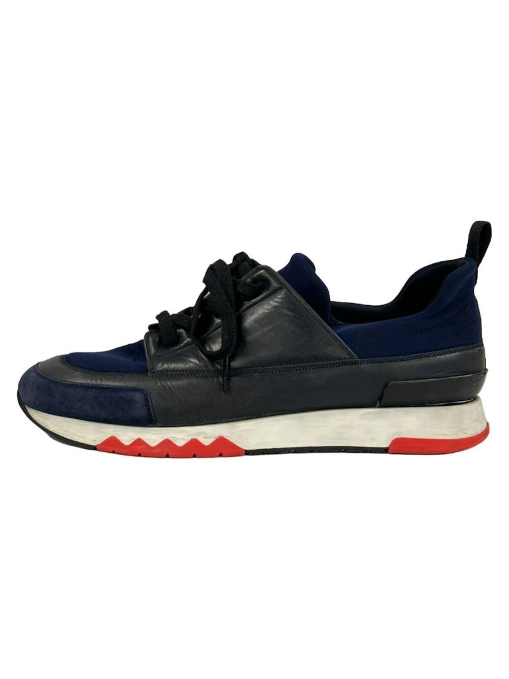 Hermes Sneakers Stadium Navy Black Leather